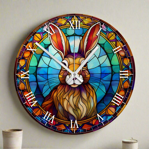 Harry Hare Suncatcher Effect Clock